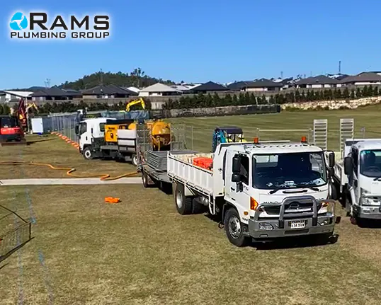 Rams Plumbing & Gas team performing plumbing work